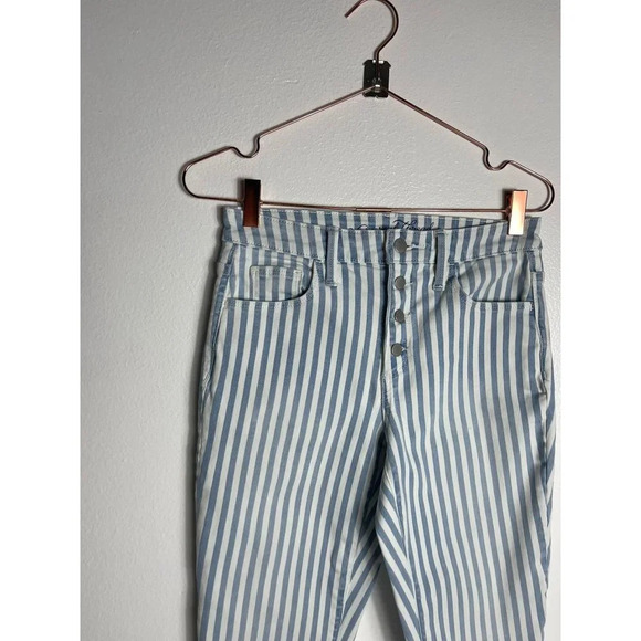 Universal Thread Womens Button Fly High Rise Skinny Jeans Blue Stripes Sz 2/26R - Picture 12 of 12